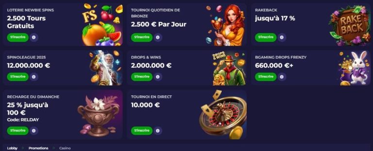 Lazybar Casino promotions